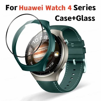 Чехол + стекло для Huawei Watch 4 Pro Smart Accessories Защитная крышка экрана с полным покрытием, пленка на бампер для Huawei Watch4 Pro Shel