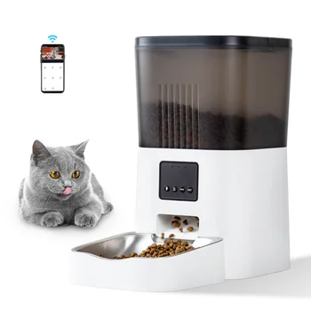 Автоматическая Кормушка для домашних кошек и собак Tuya Smart Wifi Автоматическая кормушка для домашних собак с Wi-Fi