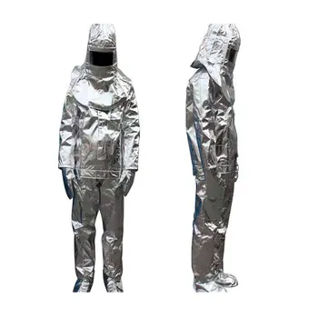Высококачественный Термостойкий алюминизированный костюм с тепловым излучением на 500 градусов, огнеупорная одежда, форма пожарного