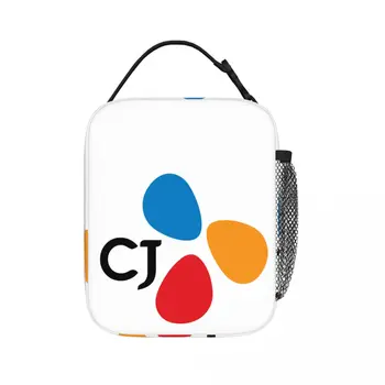 Пакеты для ланча с логотипом CJ Entertainment с изоляцией, портативные сумки для пикника, термоохладитель, ланч-бокс, сумка для ланча для женщин, работы, детей, школы