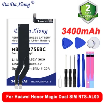 Высококачественный Аккумулятор емкостью 3400 мАч HB465375EBC Для Huawei Honor Magic, Honor Magic Dual SIM, NTS-AL00 + Комплект Инструментов