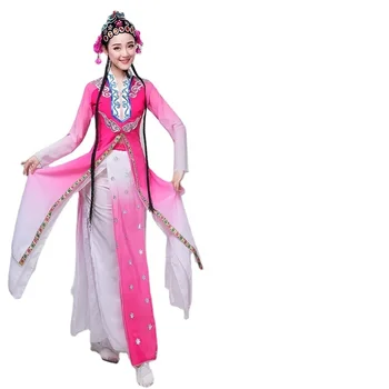 Китайский танцевальный костюм Янко, маскарадное танцевальное платье для шоу, костюмы для танца Испании, женский традиционный Национальный танцевальный костюм