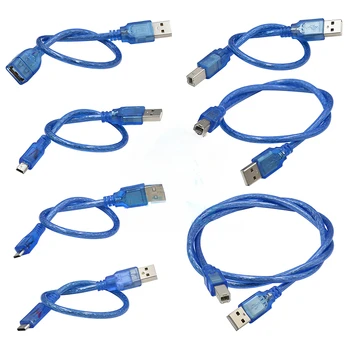 Синий кабель для передачи данных USB-принтера для Aarduno 2560 Due Por Micro Mini