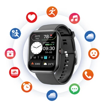 Смарт-часы Bluetooth Call Life Waterpoor Спортивные часы, фитнес-трекер, мониторинг сердечного ритма, сна, умные часы для мужчин и женщин