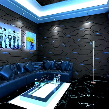 Обои KTV Обои 3D Стереоскопическая технология Фон интернет-кафе Живая тема Украшение киберспортивного отеля настенное покрытие
