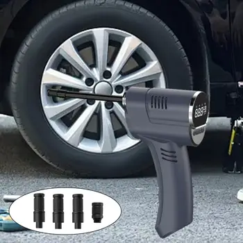 Беспроводной Электрический цифровой шинный насос Автомобильный накачиватель шин Ручной автомобильный шинный насос USB Зарядка Перезаряжаемый цифровой дисплей 7,4 В 50 Вт