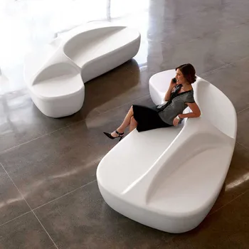Индивидуальные диваны и кресла в форме общественного досуга в вестибюлях торговых центров и отелей для отдыха из стекловолокна