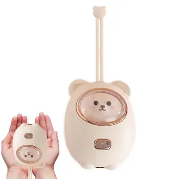 Перезаряжаемая грелка для рук в форме милого медведя, встроенный аккумулятор емкостью 2400 мАч для детей и взрослых, быстрый USB-обогреватель для кемпинга, офиса, школы