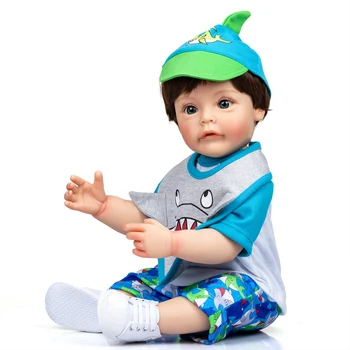 SANDIE 55 см Силиконовый возрожденный малыш для всего тела Sue-Sue, ручная роспись, водонепроницаемая игрушка для мальчиков