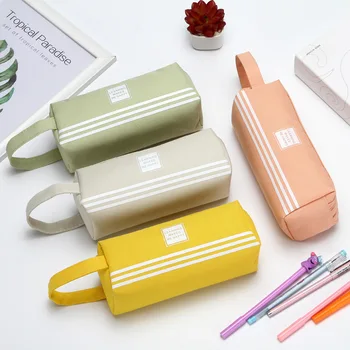 Большая вместительная сумка для карандашей, эстетические школьные кейсы, сумка-держатель для канцелярских принадлежностей в корейском стиле для девочек, Детская ручка, школьные принадлежности для студентов