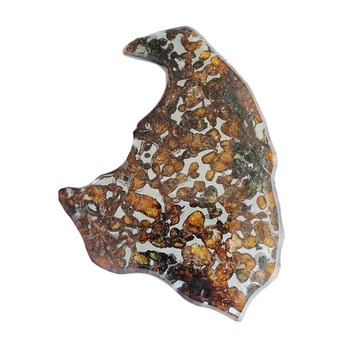 Образец Кенийского Натурального Метеоритного Материала Кусочки Оливкового Метеорита Высококачественный Образец Оливкового Метеорита Серичо