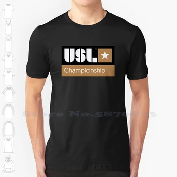 Повседневная уличная одежда с логотипом Объединенной футбольной лиги (Usl), футболка с графическим логотипом, футболка из 100% хлопка
