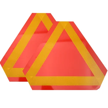 Треугольный отражатель автомобильного флага, 2 предмета, треугольные отражатели, предупреждающие знаки для транспортных средств, Алюминиевый аксессуар