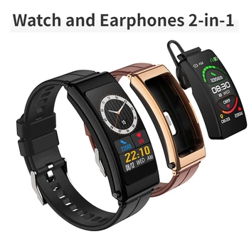 K13 Смарт-часы Наушники 2-в-1 Bluetooth Музыка для звонков Мониторинг сердечного ритма Сна Умный браслет Шагомер Спортивные часы для фитнеса