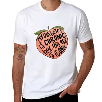Новая футболка Diabetes is Chronic, индивидуальные футболки, винтажная футболка, летний топ, мужские футболки, упаковка