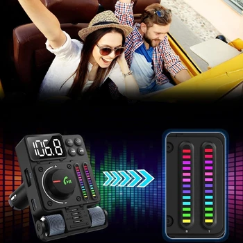 Автомобильный MP3-плеер с Bluetooth-совместимым беспроводным FM-передатчиком PD30W Быстрая зарядка