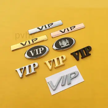 3D VIP Значок из цинкового сплава в багажнике автомобиля в стиле JDM, Эмблема, Универсальный дизайн, Аксессуары для задней двери автомобиля, Клейкий Значок для укладки