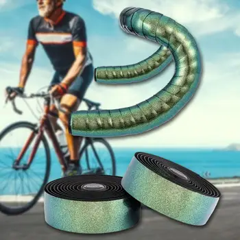 1 комплект велосипедной ленты для сцепления Легкая противоскользящая лента из ЭВА, меняющая цвет, из искусственной кожи для велосипеда