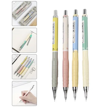 4 Комплекта детских карандашей для офиса студентов, автоматическое прочное механическое нанесение пластиковой маркировки