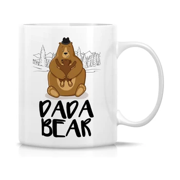 Dada Bear Baby Shower, Керамические кофейные кружки, Сарказм, Саркастические, Мотивирующие, Вдохновляющие Подарки на День рождения