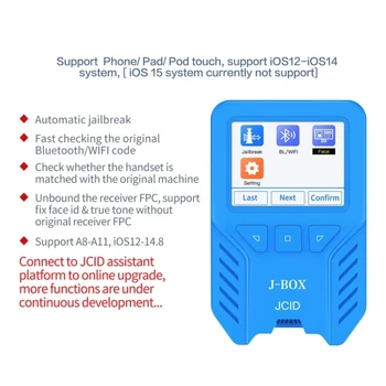 Интеллектуальный Автоматический Инструмент для Джейлбрейка J-Box бренда JCID JBOX для iPhone Ipad A8-A11 iOS12-14.8 Face ID True Tone Fix