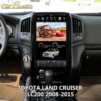 Мультимедийный плеер с 17-дюймовым экраном Tesla Android 11 для Toyota Land Cruiser LC200 2008-2015 GXR Carplay GPS Navi Audio Radio Head