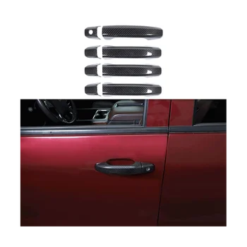 Накладки на наружные дверные ручки, отделка экстерьера, аксессуары для Chevy Silverado GMC Sierra 2014-2020, ABS из углеродного волокна
