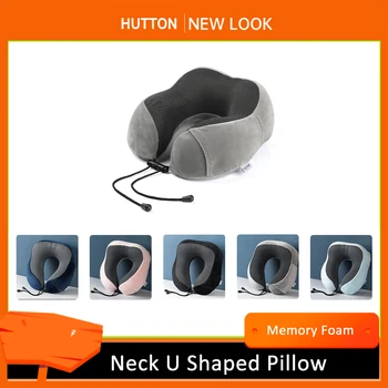 Магнитная головка U-Образная подушка для поддержки шеи из пены с эффектом памяти для автомобиля, самолета, офиса для путешествий, подушка для сна