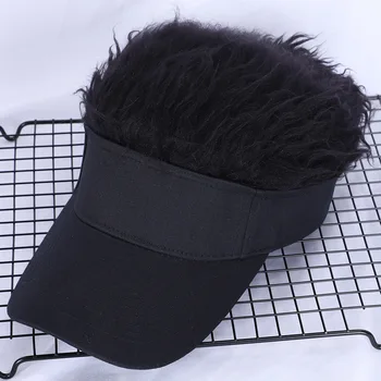 Новая бейсболка с париком, мужская европейская и американская уличная трендовая шляпа с утиным язычком, уличная шляпа-козырек