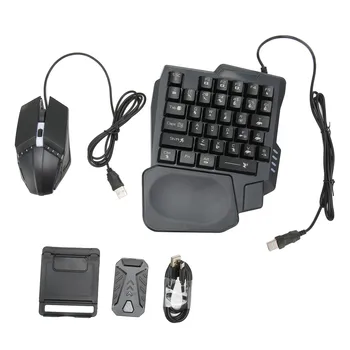 Комбинированный набор мобильных игр 4 в 1 Выход 5 В 2000 мА Игровая клавиатура Мышь Комбинированный мобильный геймпад Контроллер для игры