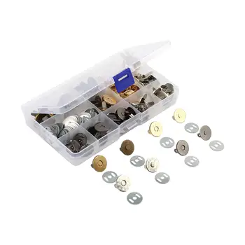40 штук магнитных кнопок, которые застегиваются на кнопки для пошива сумочек и одежды