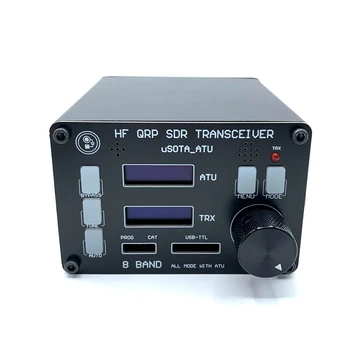 USOTA-ATU USDX SDR Приемопередатчик Всережимный 8-Полосный КВ Радиолюбитель QRP CW Приемопередатчик ATU-100 Антенный Тюнер С Двойным экраном