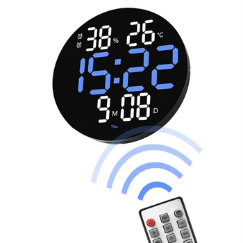 Замена настенных часов ABS Домашние Цифровые СВЕТОДИОДНЫЕ Часы Измеритель влажности