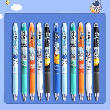 48 шт./лот Креативная стираемая гелевая ручка Astronaut, милые ручки с синими/черными чернилами 0,5 мм, подарочные Канцелярские принадлежности, Школьные принадлежности оптом