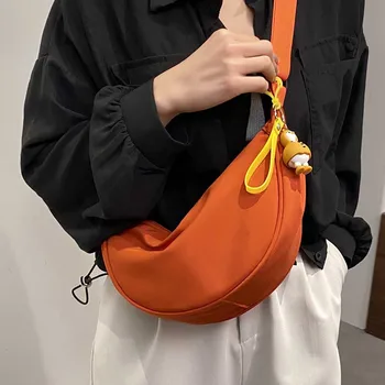 Женская сумка через плечо Hobos, дизайнерская нейлоновая простая женская сумка 2023, новые модные маленькие брендовые женские сумки через плечо