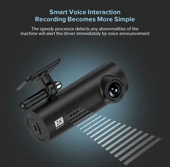 Регистратор 1080P Ночного Видения Автомобильная Камера Рекордер Wi-Fi Dashcam 170 ° FOV 24H Парковочный Монитор dvr Умная Голосовая Камера Для Автомобиля
