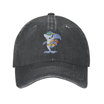 Изготовленная на заказ бейсболка для подводного плавания с акулой, уличная мужская Женская Регулируемая шляпа для папы, осень