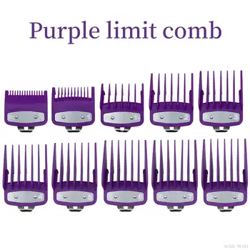 Фиолетовая расческа Limit для машинки для стрижки волос Wahl Guard Профессиональная направляющая для стрижки в парикмахерской Электрический триммер для волос Позиционирующий суппорт