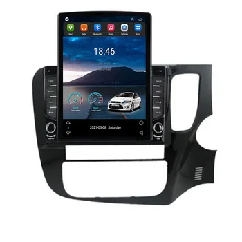 Для Tesla Style 2 Din Android 12 Автомагнитола для Outlander 3 XL RHD 2012-2035 Мультимедийный Видеоплеер GPS DVD Стерео RDS Камера