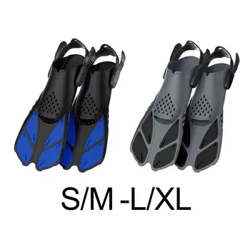 2x Гибкие ласты для плавания, профессиональная обувь для плавания с открытой пяткой, ласты для подводного плавания с трубкой для подводного плавания, обучения начинающих