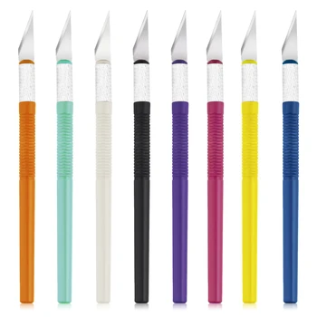 Металлический разделочный нож Нескользящий Резак для бумаги Ручка Канцелярские Принадлежности Для художественной резки Инструменты Для вырезания из бумаги Нож для гравировки