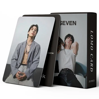 55 шт. /кор. фотокарточек Kpop Seven Jk Lomo Cards для коллекции поклонников