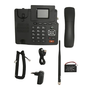 Двухрежимный стационарный телефон 4G VOIP, многофункциональный IP-телефон SIP WiFi для офиса и дома, штепсельная вилка ЕС 100-240 В