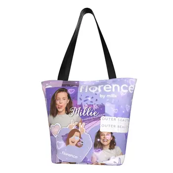 Сумки для покупок Florence By Mills Бакалея, сумки для покупок, модные холщовые сумки для покупок, сумки через плечо, прочная сумка большой емкости