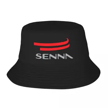 Новая летняя Широкополая шляпа с логотипом Айртона Сенны для гонок Унисекс на открытом воздухе, складная Рыбацкая шляпа-боб, Панама, Солнцезащитная кепка