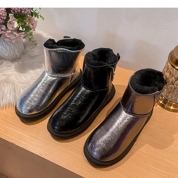 Зимние женские Зимние ботинки для женской обуви 2023, Новая мода, нескользящая водонепроницаемая ткань с утолщенной подошвой, теплая хлопчатобумажная обувь