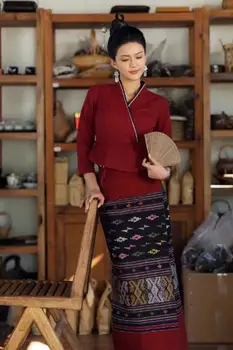 Китайская одежда с этническими особенностями Дай