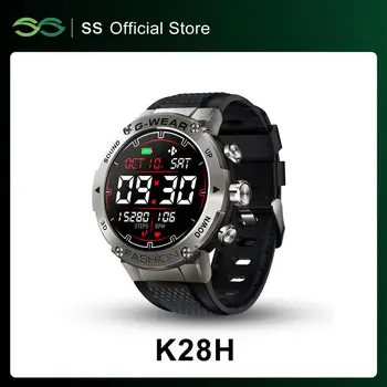 Умные часы K28H для мужчин, настраивающие циферблат, BT Телефонный звонок, женские умные часы, музыкальный фитнес-трекер, длительный режим ожидания для Android Ios