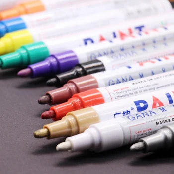 цветные маркеры толщиной 2,8 мм, водонепроницаемая резина для автомобильных шин, металлические маркеры для перманентной краски, ручка для стационарной покраски, принадлежности для рисования