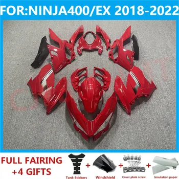 Мотоцикл Весь Комплект обтекателей подходит для Ninja400 EX400 EX Ninja 400 2018 2019 2020 2021 2022 2023 Комплект обтекателей кузова красный